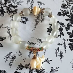 Boho‎ Spiritual Gypsy Beaded Buddha Elephant Charm Bracelet
